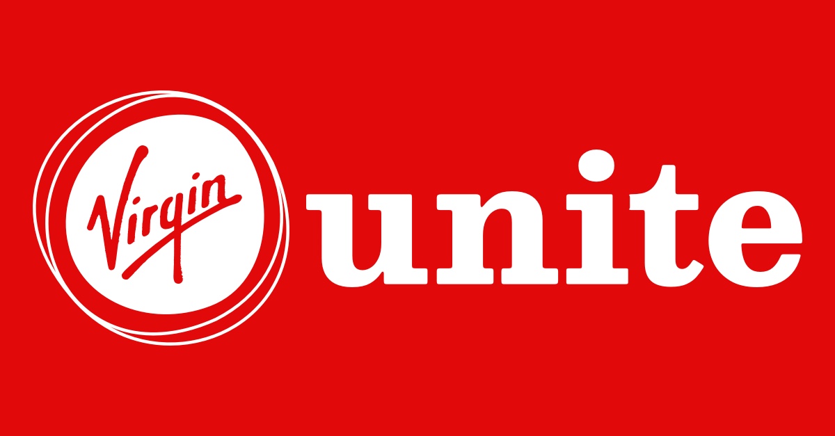 A red and white logo of chamberlain hrdlicka